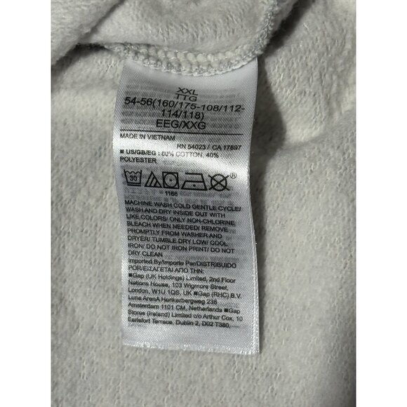 GAP x Disney Minnie Mouse Crew Oversized Graphic Sweatshirt Grey Size XXL - Picture 5 of 9